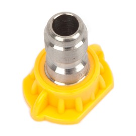 Forney 75154 Pressure Washer Accessories, Quick Connect Spray Nozzle, Chiseling, 15-Degree-by-5.5mm, Yellow