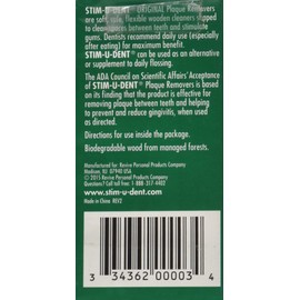 STIM-U-DENT Original Plaque Removers Mint -- 100 Toothpicks