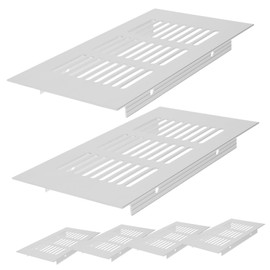 SEWACC 6pcs Aluminum Alloy Furniture Vent Grille Breathable Mesh Air Vent for Cabinets Shoe Closets and Wardrobes Durable and Easy to Install