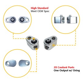 LS Cylinder Head Coolant Steam Port Crossover Hose Steel Braided Tube Kits LS Throttle Body Bypass Hose Kit w/Tape | Fit for GM LS Series Engines LSX, LS1, LM7, LR4, LQ4, LS6, L59, LQ9, LM4, L33