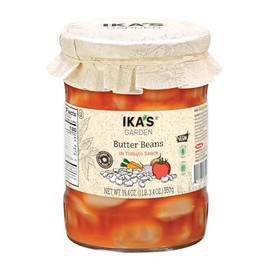 Ika’s Garden Butter Beans in Tomato Sauce, 19.4 oz – Hearty Mediterranean-Style Beans | Vegan | Gluten Free | GMO-Free – Product of Bulgaria
