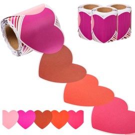 FOBSME 99 Feet Valentine's Day Heart Bulletin Board Borders Red Pink Purple Heart Shape Rolled Border Trims Valentine's Day Classroom Bulletin Board Decorations for School Office Chalkboard Decor