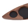 Boat Shape Coffee Tamper Holder Walnut Wood Coffee Distributor Holder