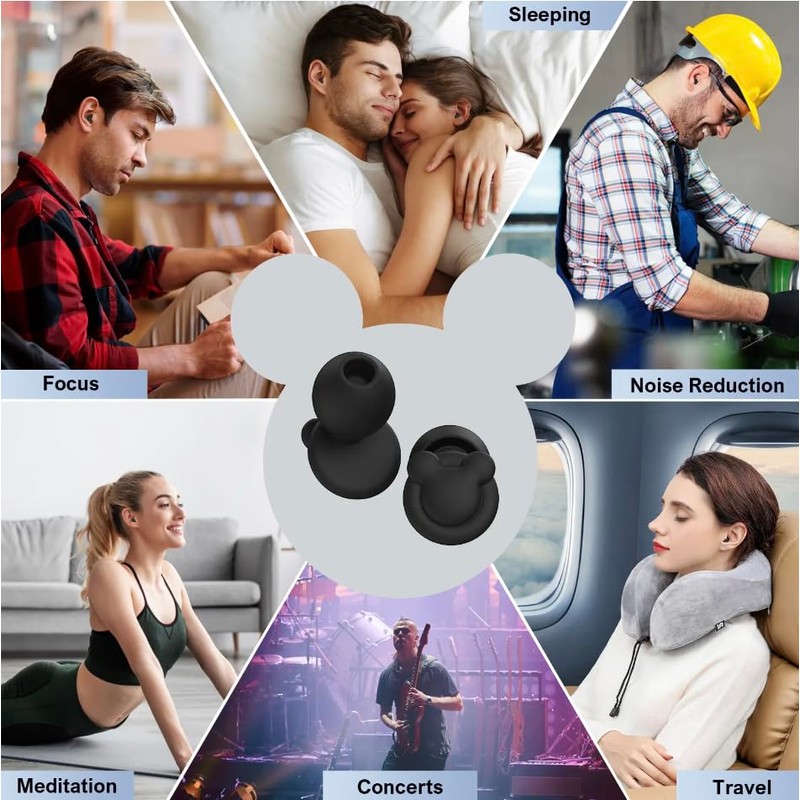 Ear Plugs for Sleeping Noise Reduction, 33dB Noise Cancelling, Hearing