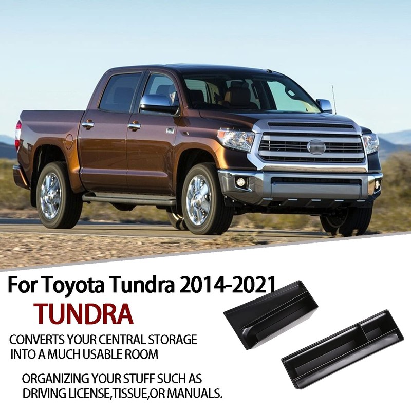 CHEAYAR for Toyota Tundra 2014-2021, Gear Shift Console Side Tray