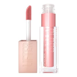 Maybelline Lifter Gloss Brillo Labial Hidratante con Ácido Hialurónico, Efecto Volumen, Aplicador XL, Hidratación Hasta por 4 Horas, Acabado Brillante, Tono 006 Reef