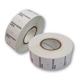10 Rollos Etiqueta 21x18 Fecha de Caducidad Y Lote Para Etiquetadora Trak 16GL