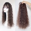 55cm Full Head Cover Topper Fluffy Clip in Curly Hairpiece