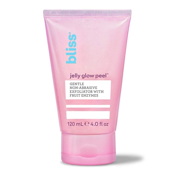 Bliss Jelly Glow Peel, Gentle Non-Abrasive Exfoliator With Fruit Enzymes, Cruelty Free, Made Without Parabens, 4 ounces
