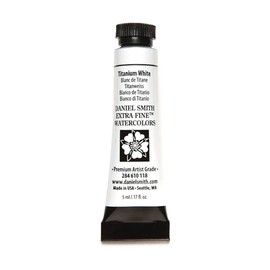 Daniel Smith 284610118 Extra Fine Watercolors Tube, 5ml, Titanium White