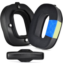 XBERSTAR Kühlende Gel-Ohrpolster für Astro A40 TR, Ersatz-Ohrpolster für Astro A40TR-Kopfhörer (Kühlgel-Ohrpolster + Leder-Stirnband)