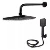 Cnx Kit De Regadera, Manerales Y Mezcladora, Negro Mate
