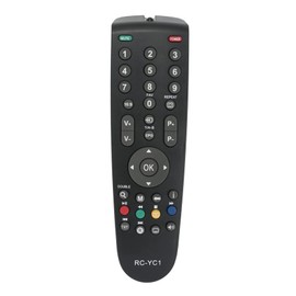 AULCMEET RC-YC1 Replacement Remote Control Compatible with Grundig UHD OLED TV 22VLE8120BG 22VLE8120BF 22VLE811C 22VLE8103C 22VLE801DVB-C 22VLE8003C