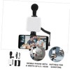 TEHAUX 1 Set Adjustable Fill Light Phone Holder Microphone Desktop