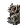 Alpine Corporation - 14" Tall Indoor Tiered Log Tabletop Fountain