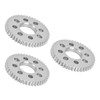 3Pcs Spur Gear 8 Holes Aluminium 4mm Thickness 14mm Centre