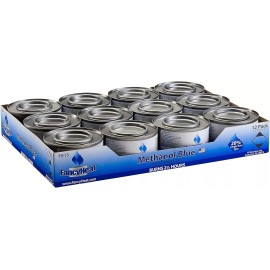 Fancy Heat (12-Pack) Methanol 7oz Entertainment Cooking Fuel, Gel Chafing Cans 2.5 hour