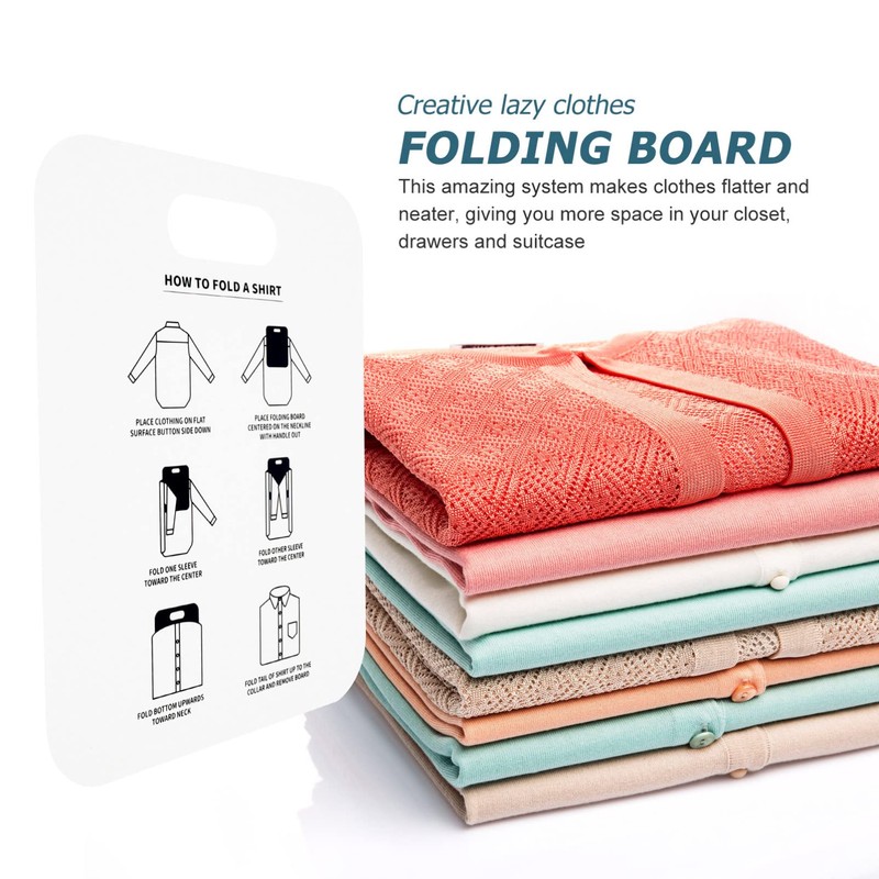 LIFKOME 2 Pcs Clothes Folding Board T Shirts Clothes Folder