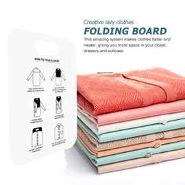LIFKOME 2 Pcs Clothes Folding Board T Shirts Clothes Folder Plastic Laundry folders Folding Boards for Easy Storage