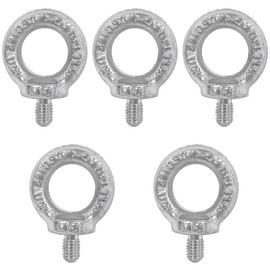 Eye Bolt, Super Strong, Corrosion Resistant, Pack of 5 Eye Bolts, M8 Galvanised Eyelet with Thread Ring Bolt, Eye Bolt, for Fixing and Hanging Roller (M8)
