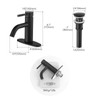 Etel Matt Black Bathroom Sink Faucet, Single Handle Bathroom Vanity