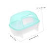 BESPORTBLE Small Pet Bath Room House for Hamster Chinchilla Plastic