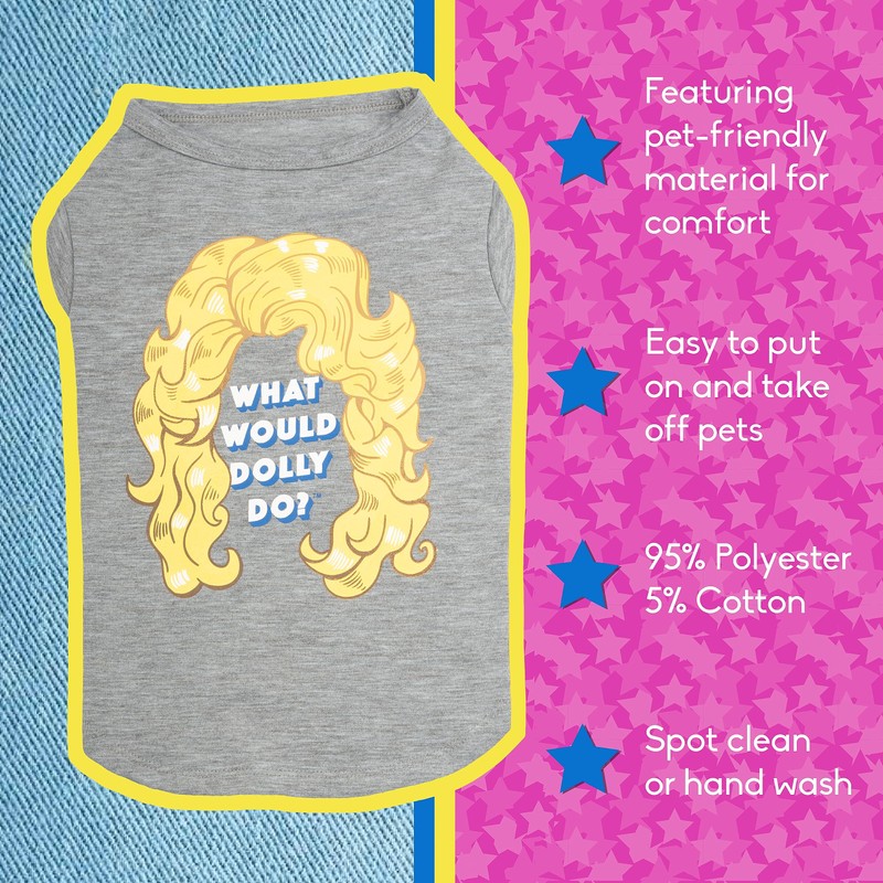 Doggy Parton ¿Qué haría Dolly? Playera - S