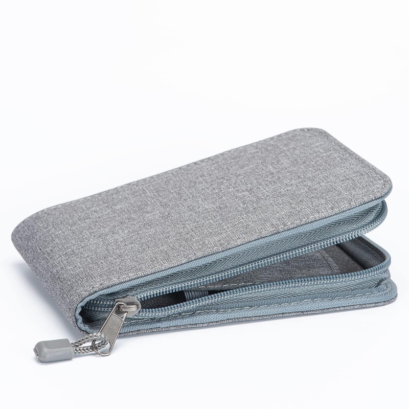 Lanxivi 12 Fountain Pen Case, Rollerball Pen Case Gray Color,