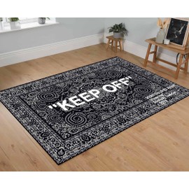 Generic Keep Off Classic-Dark Grey Rug-Modern Room Rug,Personalized Gift,Modern Rugs,Living Room Rug, Cool Rug, Keep Off,Home Decorative Rug, hr-keeporg.1 (31”x55”)=80x140cm
