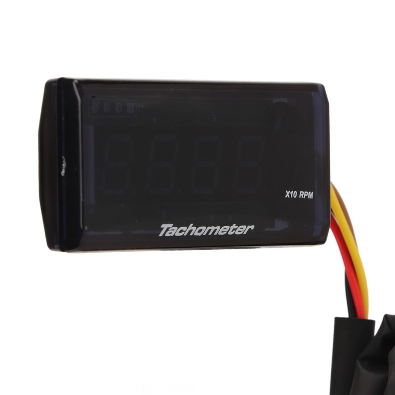 Motorcycle Tachometer DC 12V Ultra Thin LCD Waterproof Backlight for