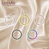 LOVANS Pack of 6 Nose Rings Stainless Steel Nose Piercing