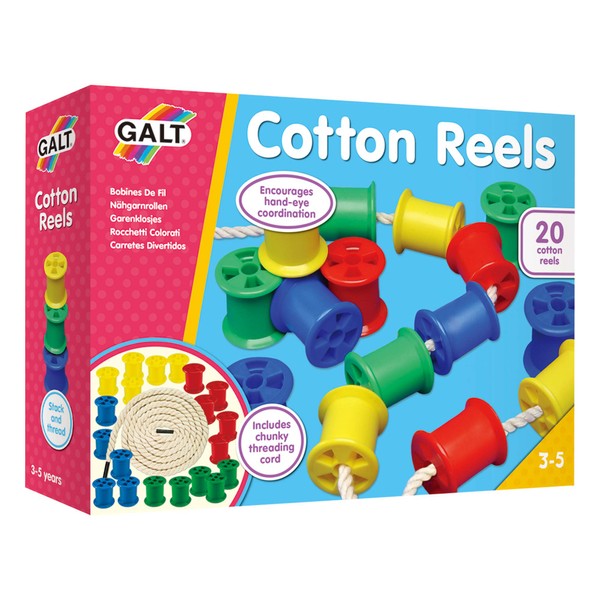Galt Toys, Cotton Reels, Threading Toy, Ages 3 Years Plus,