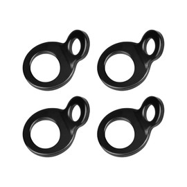KHGUZ Motorcycle Tie Down Anchors Hooks, 4PCS Stainless Steel Multi-Purpose Heavy Duty Dirt Bike Strap Rings, Motorbike Attachment Points Accessories, Universal for Trailer Camper ATV