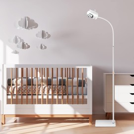 67" Adjustable Height Baby Monitor Floor Stand Holder for Infant Optics DXR-8 Pro,Nanit Pro,Eufy Spaceview, Spaceview Pro,Owlet Cam 2 Baby Monitor Stand，Also for Cameras with 1/4 Screw Mount