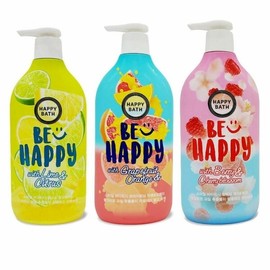 Happy Bath Smile Body Wash 900g (WBDFC93) - Color: Yuja Lime 900g / 해피바스 스마일바디워시 900g (WBDFC93) - 색상:유자라임 900g