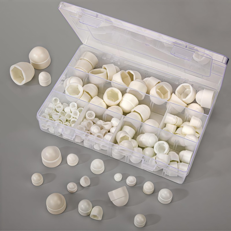 Pack of 160 Screws and Nuts Covers Screw Caps, M4