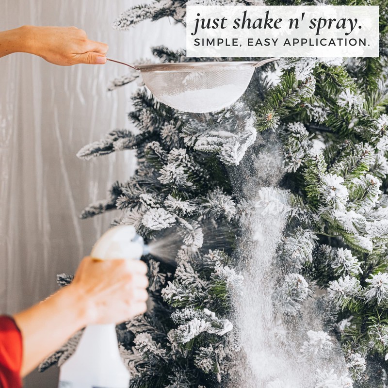SnoFlock The Original Premium Self-Adhesive Snow Flock Powder with ShimmerSpec