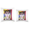 Ella Latin Vibrant Cultural Expression Pop Art Throw Pillow