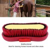 Horse Brush Soft Bristles Skid Resistant Handle Horse Grooming Brush