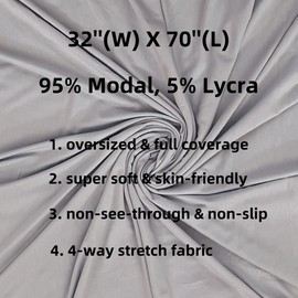 Lina & Lily Maxi Hijab Jersey Premium, Headscarf Scarf Turban for Muslim Women, lightgrey