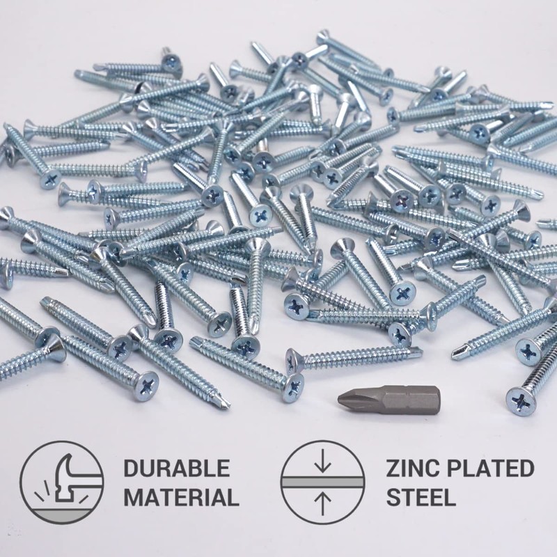 SKIR'CO (Pack of 50) DIN 7504 P Galvanized Steel 4.2