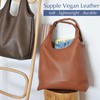 HOXIS Women's Hobo Bag Soft Vegan Leather Tote Oversized Slouchy