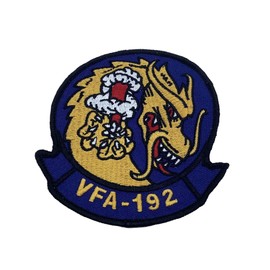 Squadron Nostalgia LLC VFA-192 Golden Dragons Patch – with Hook and Loop