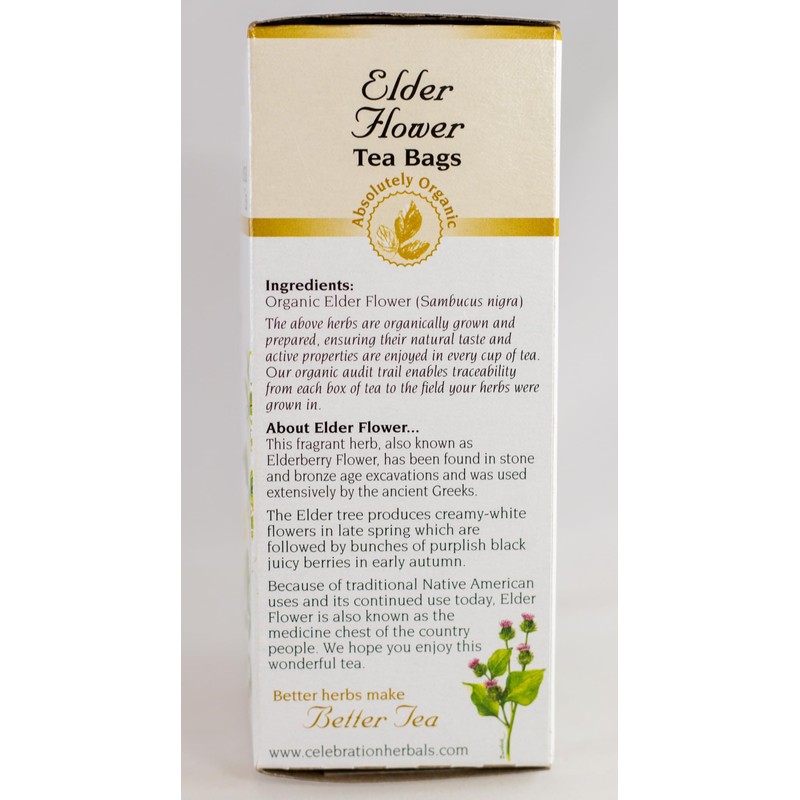 Celebration+Herbals+Organic+Elder+Flower+Tea+Bags+24+Count