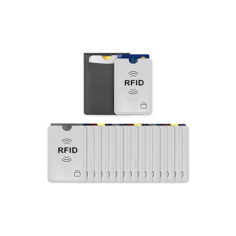 Protector de tarjeta de crédito, 24 Rfid Tarjeta Crédito Bloque