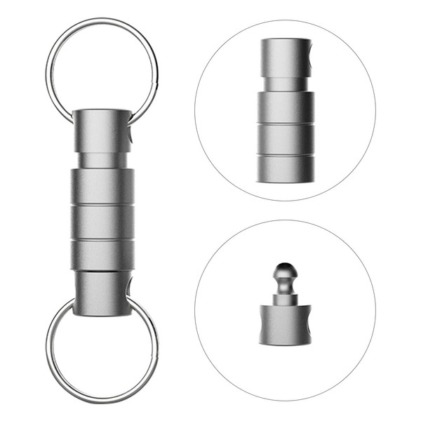 Neikafan Key Rings Titanium Key Ring Removable Key Rings with