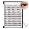 Bodermincer Extensiones de pestaas individuales, 240 paquetes de rizo D,