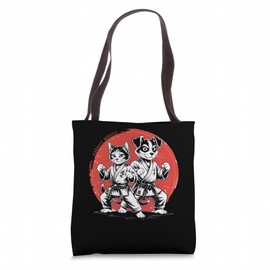 Karate Cat Dog Karate Gi Karate Japanese Stuff Karate Tote Bag