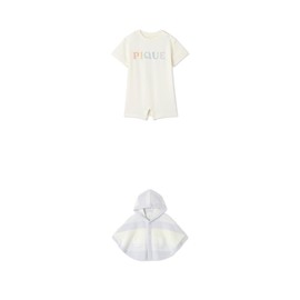 Gelato Pique PBCO252495 Baby Donut Bear Pattern Romper, CRM, 70