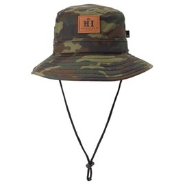 Quiksilver Mens Boonie Hats - Hi Parallels (Camo, Small/Medium)
